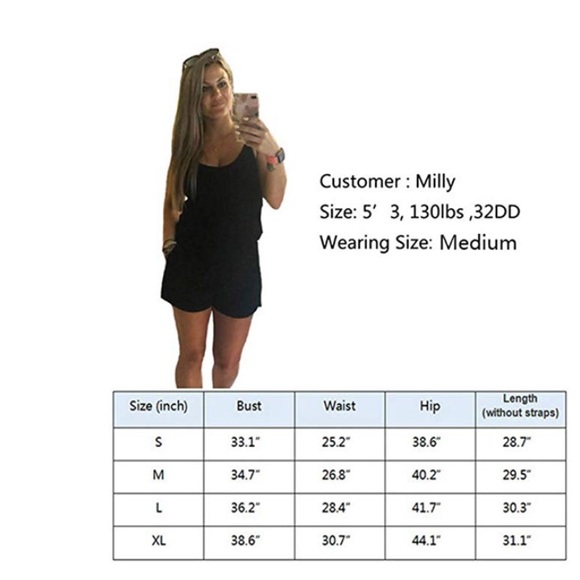 Beautiful woman short jumpsuit romper - Picture 5 of 5